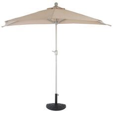 Alu-Sonnenschirm halbrund Parla ~ 260cm creme