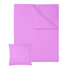 4 Bettwäsche-Sets 200x135cm Baumwolle lila