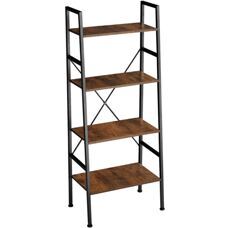 Leiterregal Newcastle 57,5 x 35,5 x 139cm - industrial dunkelbraun