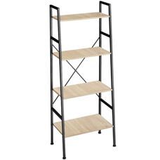 Leiterregal Liverpool 61,5 x 36,5 x 150cm- industrial hellbraun