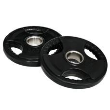 Hantelscheiben 2x5kg gummiert Tri-Grip für Training