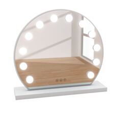 LED Spiegel EMMI rund 45 x 12 cm weiss
