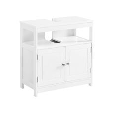 Waschbeckenunterschrank Badregal 60x30x60cm weiss