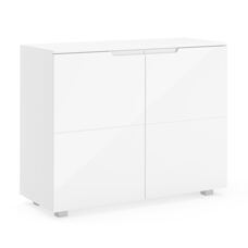 Sideboard AVILA 2 Türen 100 x 80 cm Hochglanz weiss