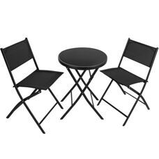 Gartenset Düsseldorf 2+1 schwarz