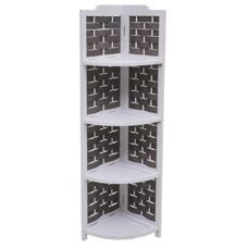 Eckregal JAM-K85 Standregal klappbar 110cm weiss Geflecht anthrazit