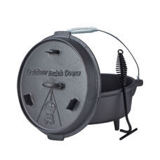 Dutch Oven Set 9L mit Standfüssen