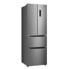 Kühlschrank mit Gefrierer 320L silbergrau