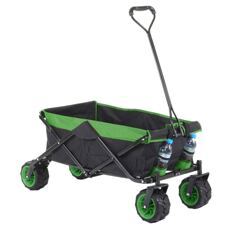 Bollerwagen Geländereifen klappbar ~ schwarz/grün