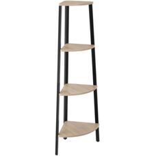 Eckregal Newbridge 34x34x125cm Industrial Holz hell, Eiche Sonoma