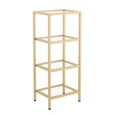 Regal Glas TYRO 40 x 95 cm gold