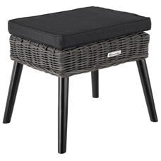 Rattan Fussbank Vibo 150kg grau