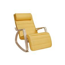 Schaukelstuhl Wippstuhl Birke Beige