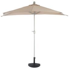 Alu-Sonnenschirm halbrund Parla ~ 270cm creme