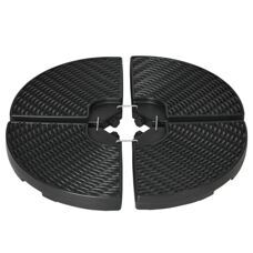 Sonnenschirmgewicht 52-68kg HDPE wetterfest Schwarz