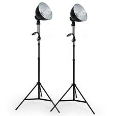 2 Studioleuchten im Set Stativ & Leuchtmittel