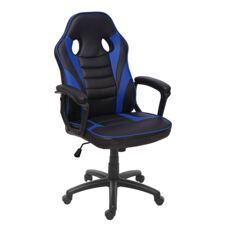 Bürostuhl Racing Chair Gaming-Chair schwarz blau