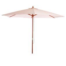 Holz Sonnenschirm Florida, 3m ~ creme