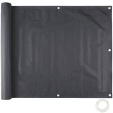 Balkon Sichtschutz, schwarz, 90cm