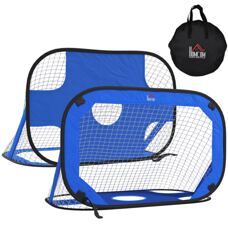 Pop-Up Fussballtore 2er Set faltbar 123x80x80cm Blau