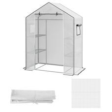 Ersatzfolie mit UV-Schutz & Rolltür für Gewächshaus 140x73x190cm Weiss