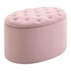 Sitzbank mit Stauraum 71x52x42cm Rosa