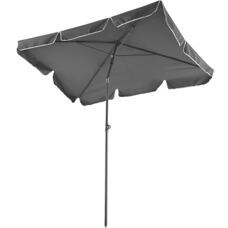 Sonnenschirm 200x125cm grau