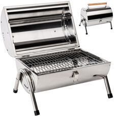 Holzkohlegrill aus Edelstahl