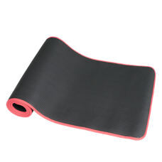Fitnessmatte schwarz/rot 183 x 61 x 1 cm