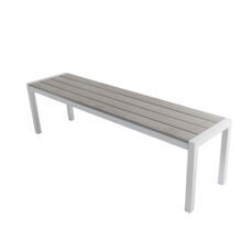 Bank Polywood 165cm, grau