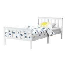 Holzbett Breda 90x200 cm Weiss