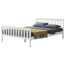 Holzbett Visby 140x200 cm Weiss