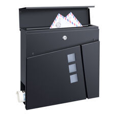 Briefkasten Alfstedt  37x37x10.5 cm Stahl Anthrazit