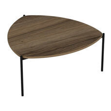 Couchtisch Gladsaxe 40x90x89cm Walnussoptik/Schwarz