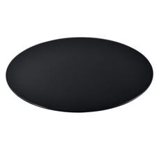 Glasplatte Glasgow D:80 cm Schwarz