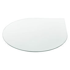 Glasplatte Glasgow Tropfenform Ø 90 cm