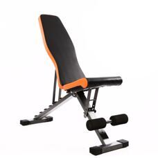 Hantelbank verstellbar schwarz/orange