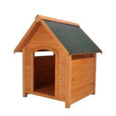 Hundehütte aus Naturholz