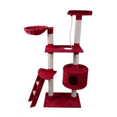 Katzenbaum 150 cm hoch - rot