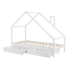 Kinderbett Assling mit 2 Schubkasten 90x200cm
