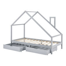 Kinderbett Assling mit 2 Schubkasten 90x200cm
