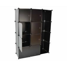 Kleiderschrank Steckregal schwarz