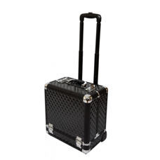 Kosmetikkoffer Aluminium-Trolley,  schwarz