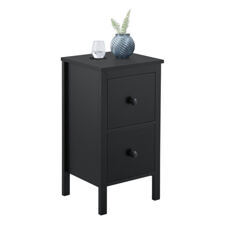 Beistelltisch Urjala Nachttisch 52x27x25cm Kaffeetisch Schwarz