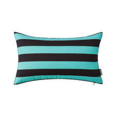 Outdoorkissen SILAS türkis/schwarz 50 x 30 cm