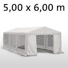 Profi PVC Partyzelt 5x6m, weiss