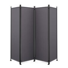 Paravent 4-teilig 215 x 170 cm anthrazit