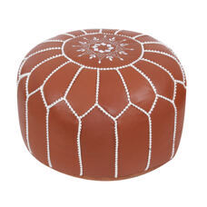 Pouf DAMASKUS hellbraun