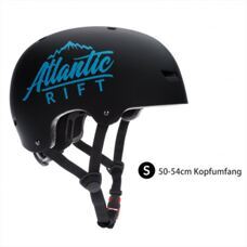 Skaterhelm mit Kinngurt Grösse S Schwarz