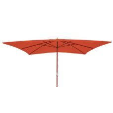 Sonnenschirm Florida Marktschirm 3x4m Holz terracotta